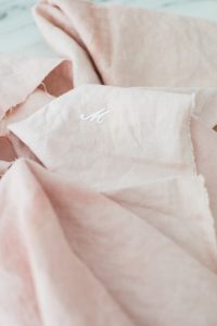 natural dyed linens
