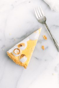 slice of lemon meringue tart