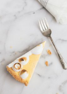 slice of lemon meringue tart