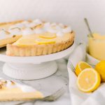 Lemon meringue tart, and curd