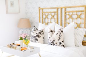 airy white guest room