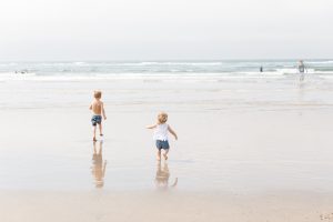 kids on beach