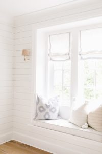 shiplap wall and window seat
