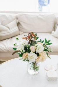 florals on tabel