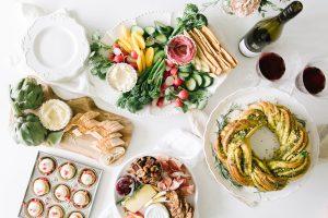 holiday appetizer spread