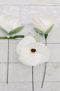 diy paper magnolia flowers