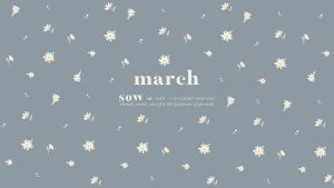 March Desktop - Dusty Blue