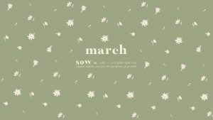 March Desktop - Soft Sage Green