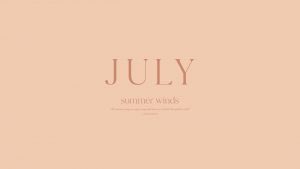 July Desktop - Peachy